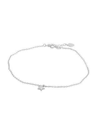 Серебряный браслет на ногу без камней (23-26см размер) 2143789
