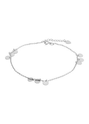 Серебряный браслет на ногу без камней (23-26см размер) 2143758