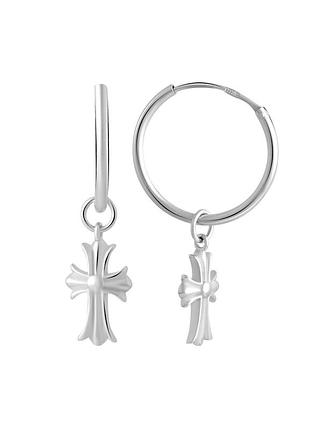 Срібні сережки без каменів (2052982)