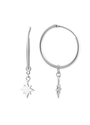 Серебряные серьги без камней (2052630)