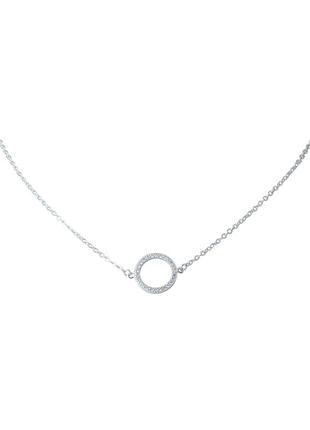 Серебряное колье с фианитами (450-500мм размер) 2022213