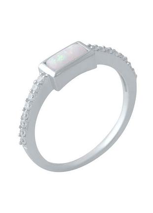 Срібне кільце з опалом 0.373ct (17.5 см розмір) 2018445