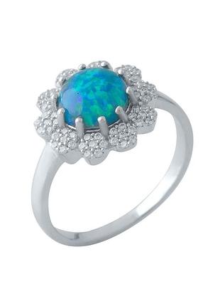 Серебряное кольцо с опалом 0.925ct (18.5см размер) 1970454