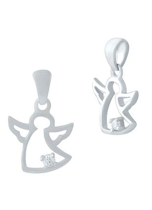 Серебряная подвеска с фианитами 0.062ct (1255704)