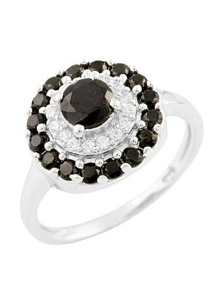 Серебряное кольцо с натуральным сапфиром 1.553ct (17.5/18.5 см размеры) 0925035