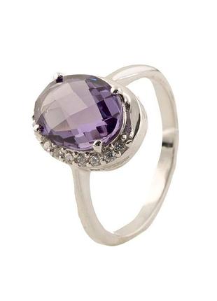 Срібне кільце з александритом 4.485ct (17.5 см розмір) 0443638