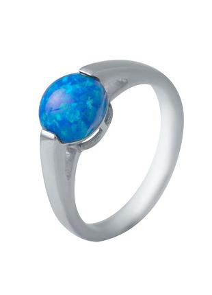 Серебряное кольцо с опалом 0.917ct (18см размер) 2035794