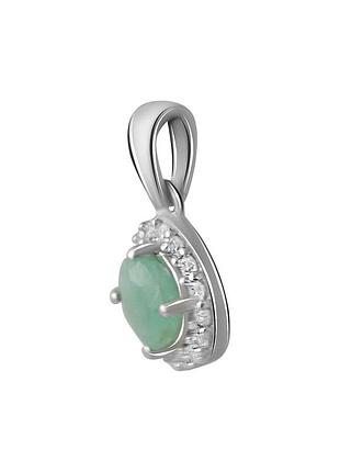 Серебряная подвеска с изумрудом 0.705ct (2042327)
