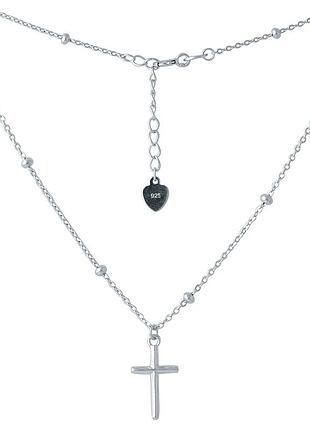 Серебряное колье без камней (400-450мм размер) 2005636