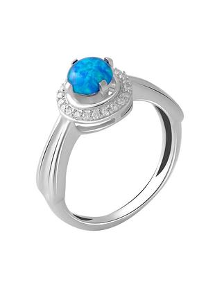 Срібне кільце з опалом 0.65ct (17.5 см розмір) 2050681