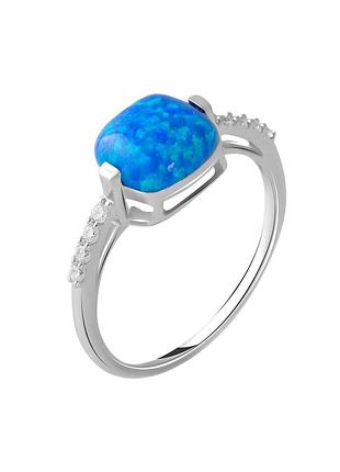 Срібне кільце з опалом 1.553ct (17/18/18.5 см розміри) 2050742