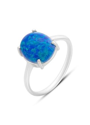 Срібне кільце з опалом 2.09ct (17/17.5/18 см розміри) 2024132