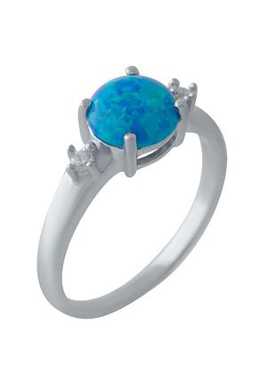 Серебряное кольцо с опалом 1.067ct (18см размер) 2028987