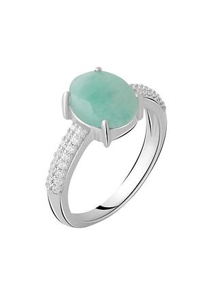 Срібне кільце з натуральним смарагдом 2.802ct (17/18 см розміри) 2062042
