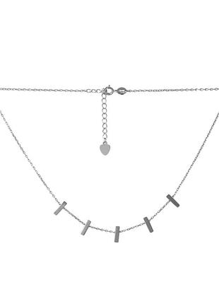 Серебряное колье без камней (400-450мм размер) 2068341