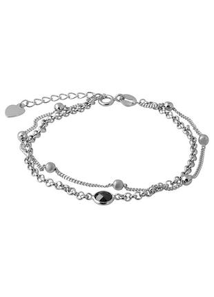 Серебряный браслет с фианитами (17-20см размер) 2068211