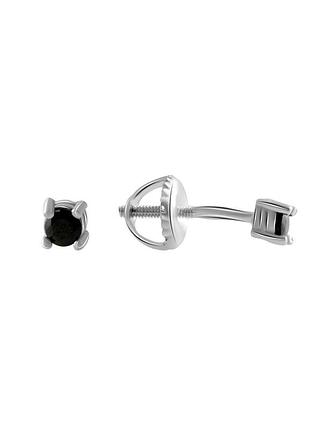 Серебряные серьги с фианитами (2069430)