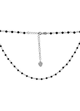 Серебряное колье с натуральным шпинелью (350-400мм размер) 2069379