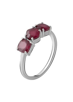 Срібне кільце з натуральним рубіном 2.595ct (17.5 см розмір) 2068532