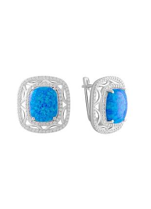 Серебряные серьги с опалом 4.238ct (2075110)