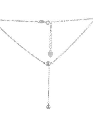 Серебряное колье без камней (400-450мм размер) 2079705
