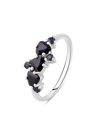 Серебряное кольцо с натуральным сапфиром 1.167ct (18.5см размер) 2112679