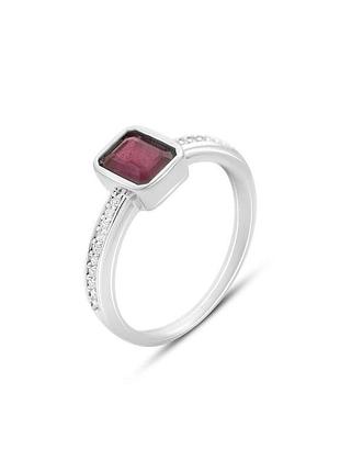 Серебряное кольцо с рубином 1.745ct (17см размер) 2152958