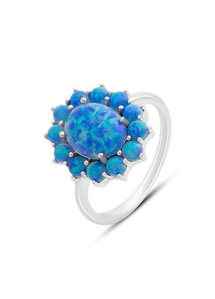Срібне кільце з опалом 1.94ct (18/18.5 см розміри) 2151845
