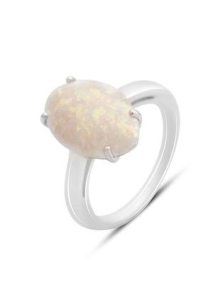 Срібне кільце з опалом 2.2ct (17.5 см розмір) 2169888