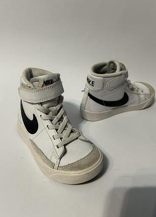 Дитячі шкіряні хайтопи кеди від nike