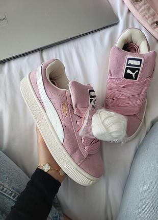 Жіночі кросівки puma suede xl pink