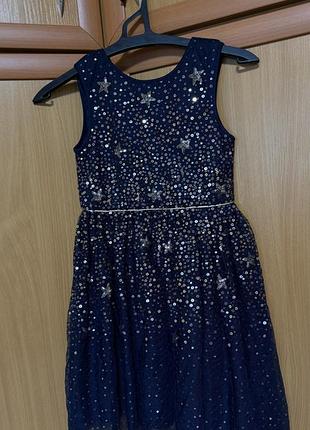 Сукня 128см  / 7-8років / синя сукня primark