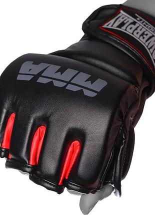 Перчатки для mma powerplay 3053 черно-красные s/m