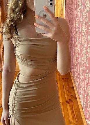 Бежева сукня 3