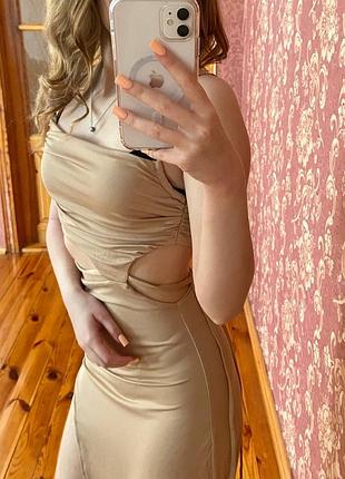 Бежева сукня 4