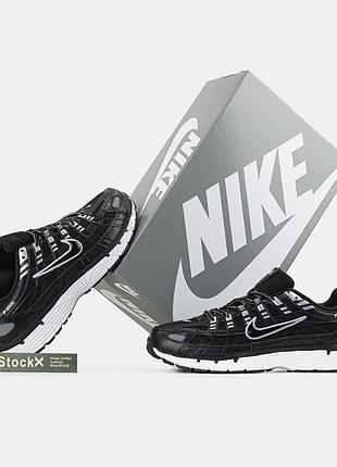 Nike p-6000 black gray white
