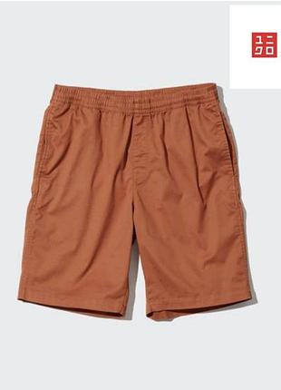 Мужские легкие шорты uniqlo dry stretch dark orange made in vietnam с биркой