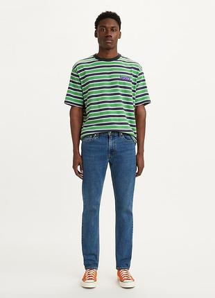 Мужские джинсы levi's 511TM slim fit 045115425 - темно-синий цвет, прямые, без потертостей, slim по бедру и штанине. оригинал.