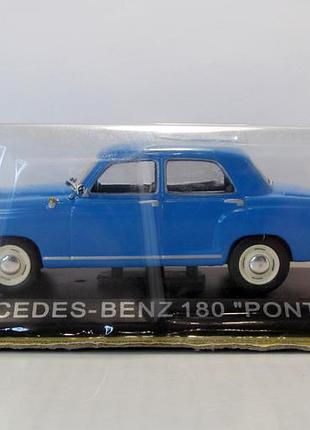 Mercedes-benz 180 "ponton" 1953, masini de legenda. 1:43 блистер. мерседес-бенц 1953