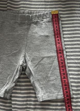 Велосипедки дитячі h&m сірі 98 розмір 5