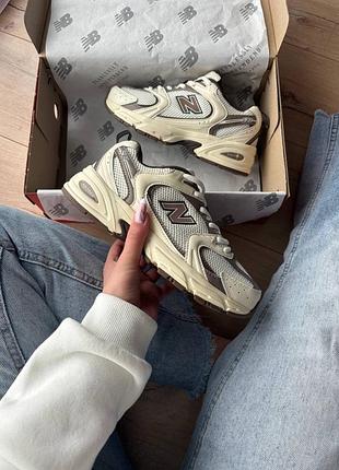 New balance 530 white brown