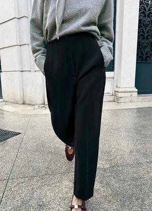 Брюки zara висока посадка