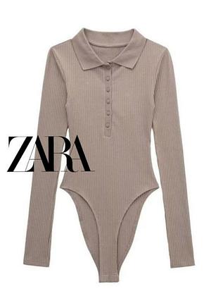Базовий боді беж від zara