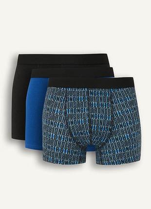 S/l/xxl новые фирменные мужские трусы боксеры боксеры упаковка 3 пары defacto оригинал