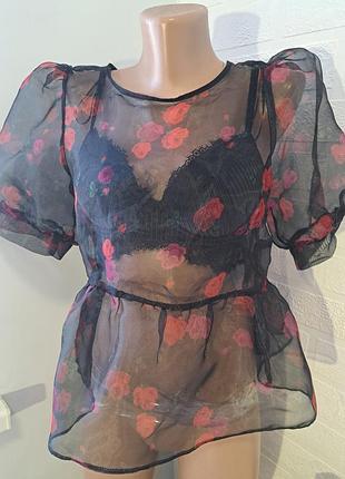 Прозора шифонова блуза