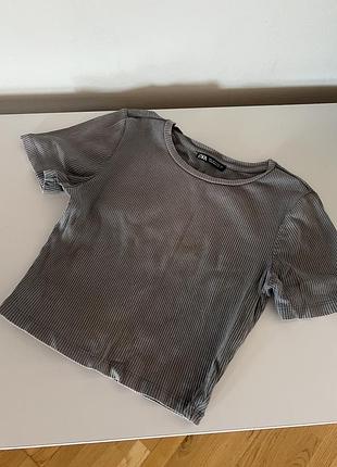 Топ кроп топ зара zara футболка
