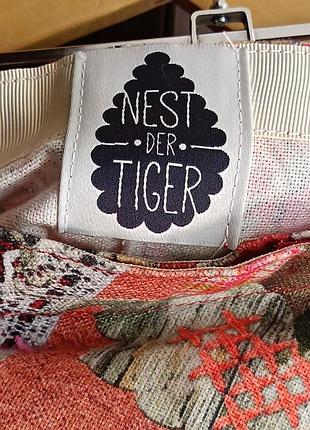 Nest der tiger дизайнерская на запах шикарная юбка принт кружево бархат этно панк неформальный стиль