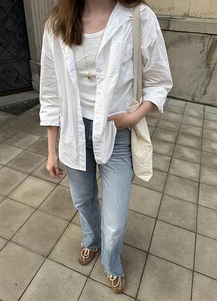 Джинси wide leg блакитні від zara
