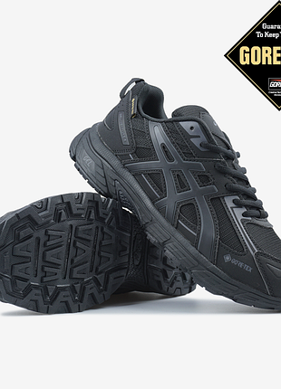 Кроссовки asics gel venture 6 black gore-tex  💧 влагозащита 💧 ❄️ термо ❄️  арт 5067