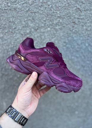 Кроссовки 9060 burgundy satin